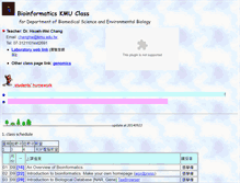 Tablet Screenshot of bioinfo.kmu.edu.tw