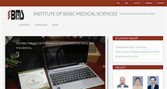 Desktop Screenshot of ibms.kmu.edu.pk
