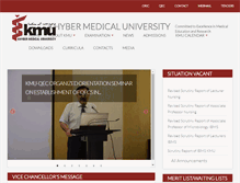 Tablet Screenshot of kmu.edu.pk